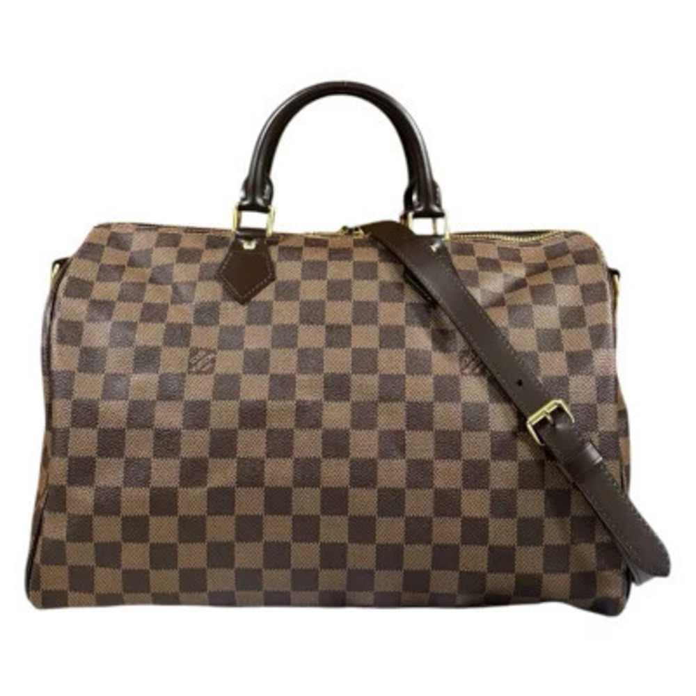 Louis Vuitton Speedy Bandouliere Damier Shoulder Bag Canvas Brown